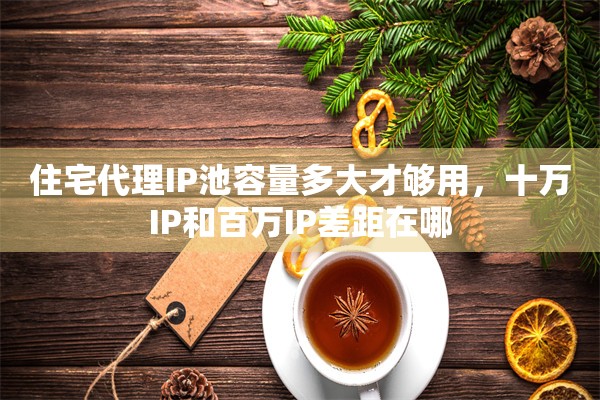 住宅代理IP池容量多大才够用，十万IP和百万IP差距在哪