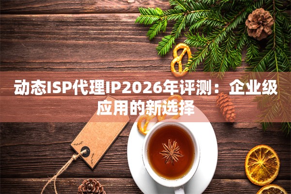 动态ISP代理IP2026年评测:企业级应用的新选择
