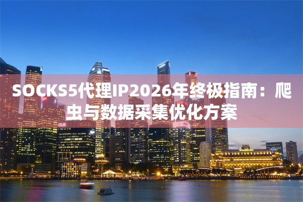 SOCKS5代理IP2026年终极指南：爬虫与数据采集优化方案