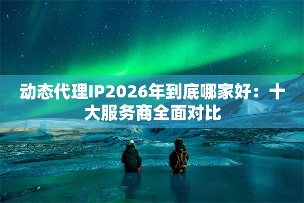 动态代理IP2026年到底哪家好：十大服务商全面对比
