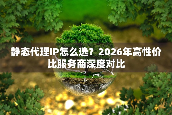 静态代理IP怎么选？2026年高性价比服务商深度对比