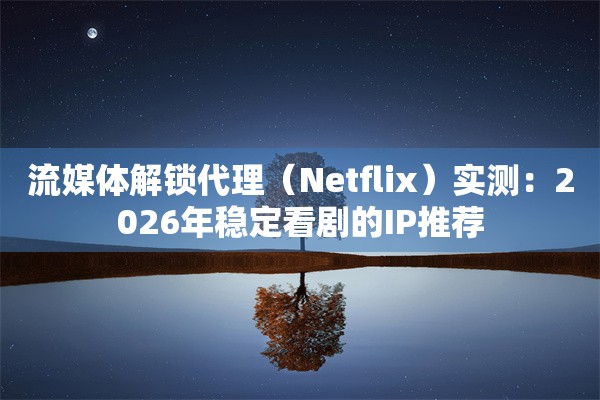 流媒体解锁代理（Netflix）实测：2026年稳定看剧的IP推荐