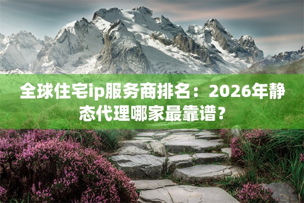 全球住宅ip服务商排名：2026年静态代理哪家最靠谱？
