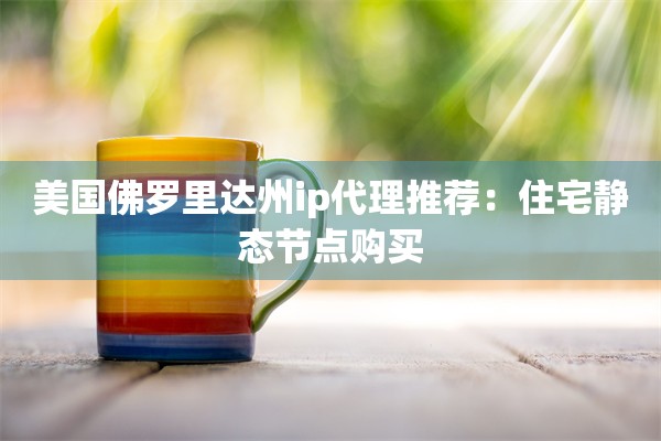 美国佛罗里达州ip代理推荐：住宅静态节点购买