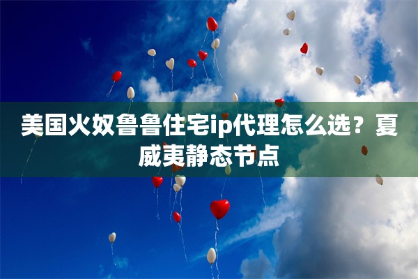 美国火奴鲁鲁住宅ip代理怎么选？夏威夷静态节点