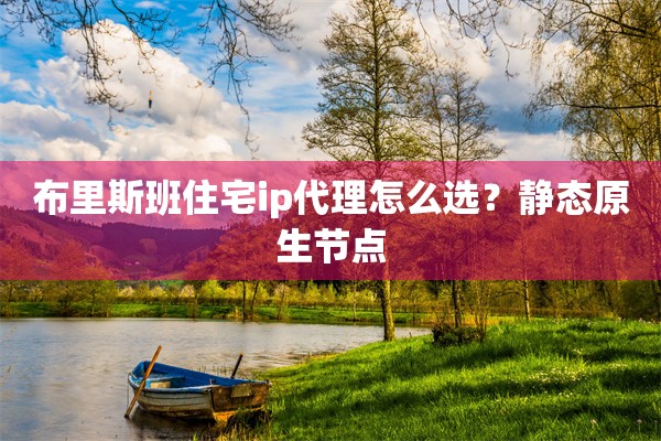 布里斯班住宅ip代理怎么选？静态原生节点