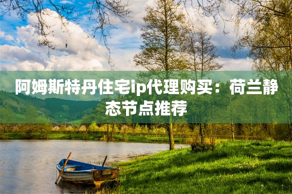 阿姆斯特丹住宅ip代理购买：荷兰静态节点推荐