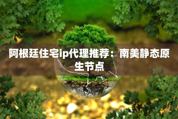 阿根廷住宅ip代理推荐:南美静态原生节点