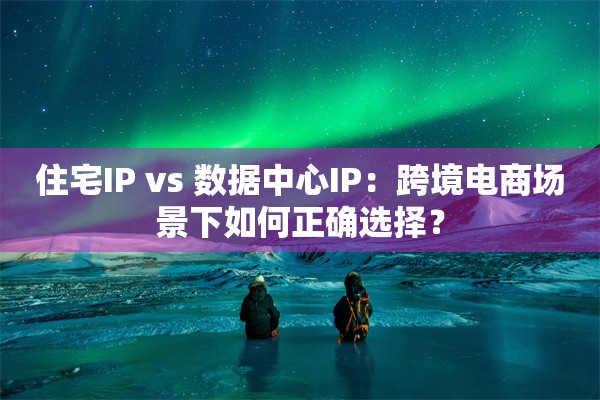 住宅IP vs 数据中心IP：跨境电商场景下如何正确选择？