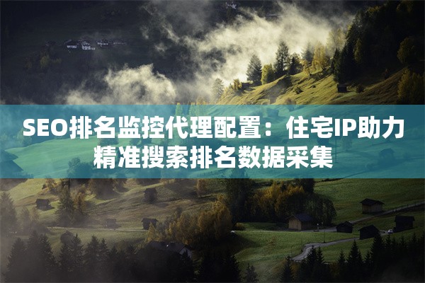 SEO排名监控代理配置：住宅IP助力精准搜索排名数据采集
