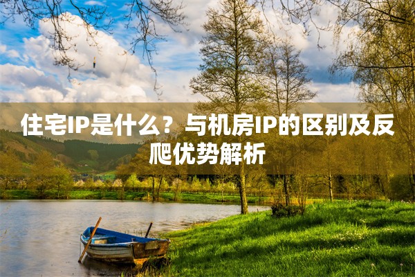 住宅IP是什么？与机房IP的区别及反爬优势解析