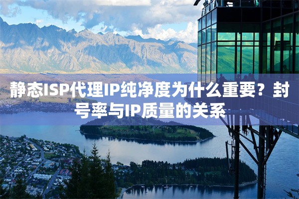 静态ISP代理IP纯净度为什么重要？封号率与IP质量的关系