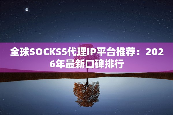 全球SOCKS5代理IP平台推荐：2026年最新口碑排行