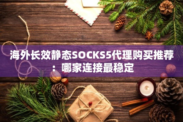 海外长效静态SOCKS5代理购买推荐:哪家连接最稳定
