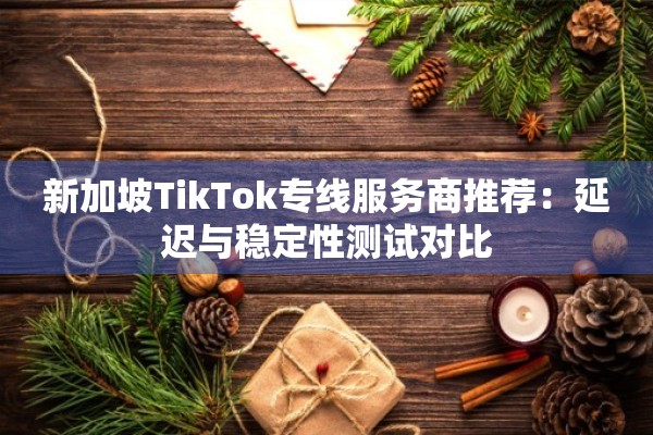 新加坡TikTok专线服务商推荐:延迟与稳定性测试对比