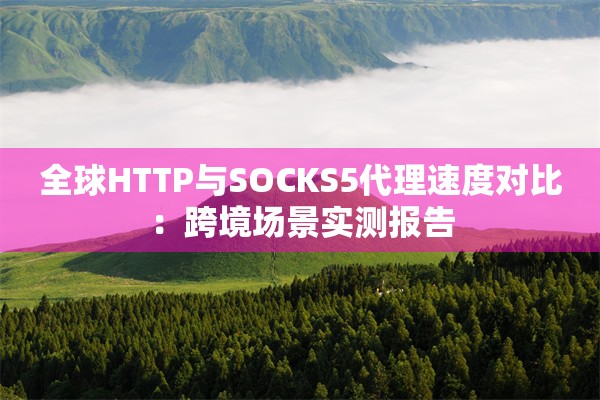 全球HTTP与SOCKS5代理速度对比:跨境场景实测报告
