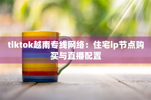 tiktok越南专线网络：住宅ip节点购买与直播配置