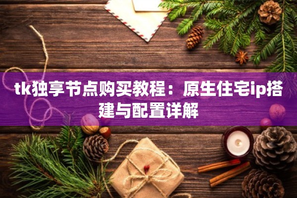 tk独享节点购买教程:原生住宅ip搭建与配置详解