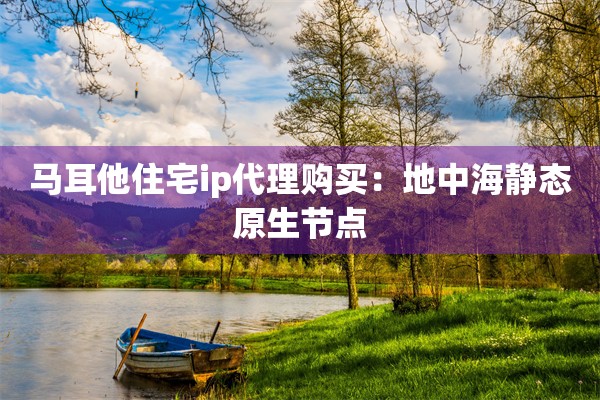 马耳他住宅ip代理购买：地中海静态原生节点