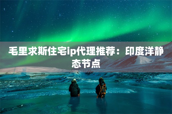 毛里求斯住宅ip代理推荐：印度洋静态节点