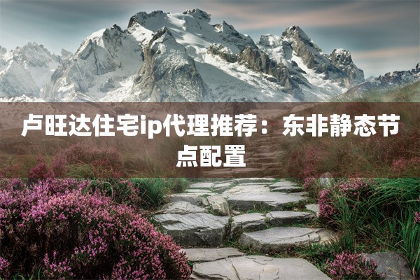 卢旺达住宅ip代理推荐:东非静态节点配置