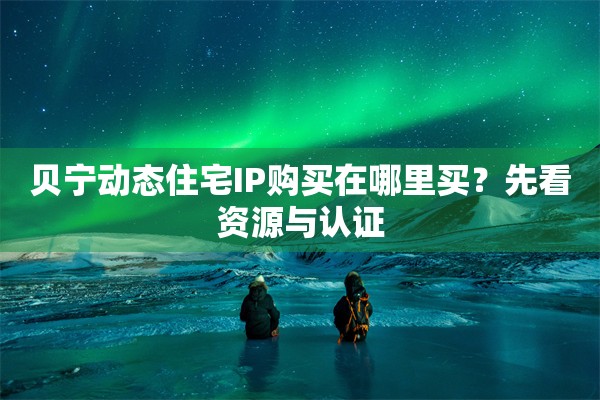 贝宁动态住宅IP购买在哪里买?先看资源与认证 贝宁动态住宅IP购买在哪里买?先看资源与认证