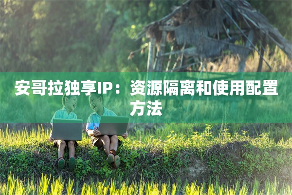 安哥拉独享IP：资源隔离和使用配置方法