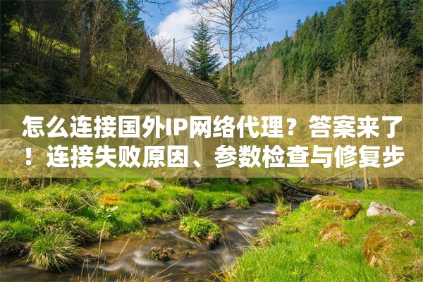 怎么连接国外IP网络代理？答案来了！连接失败原因、参数检查与修复步骤