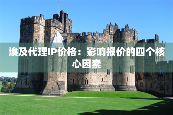 埃及代理IP价格：影响报价的四个核心因素