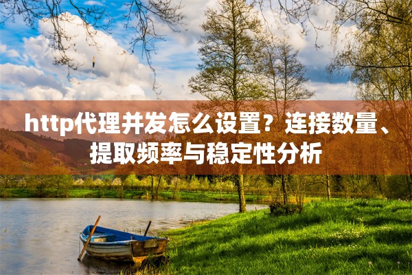 http代理并发怎么设置？连接数量、提取频率与稳定性分析